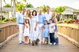 Kirstin Boncher Creative Boca Raton photographer captures a happy family portrait outdoors.